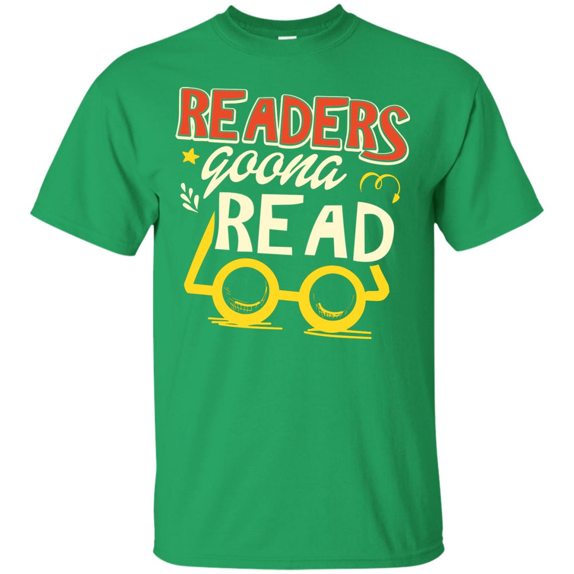 Readers Gonna Read Book Lover T-shirt Irish Green