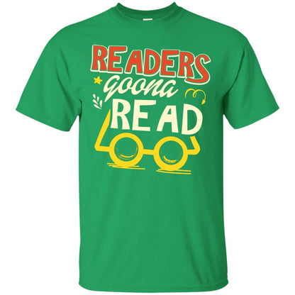 Readers Gonna Read Book Lover T-shirt Irish Green