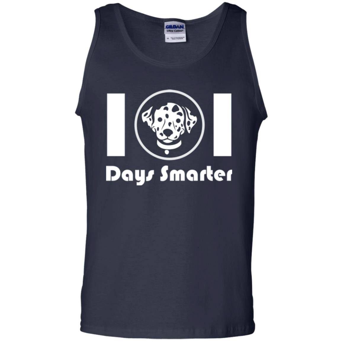 Dog Lovers T-shirt 101 Days Smarter Navy