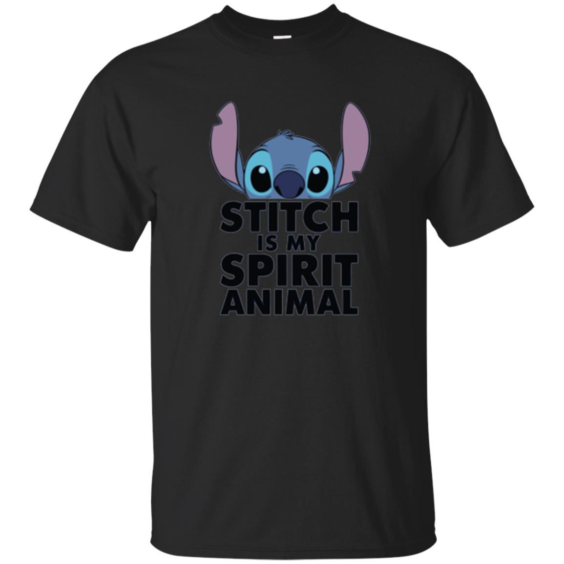 Disney Stitch Is My Spirit Animal T-shirt Black