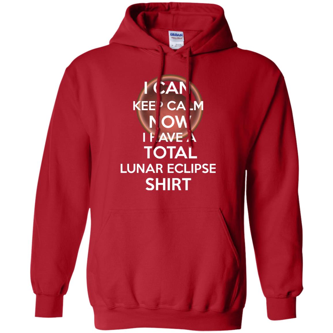 Lunar Eclipse 2018 Shirt Blood Moon Keep Calm Now T-shirt Red