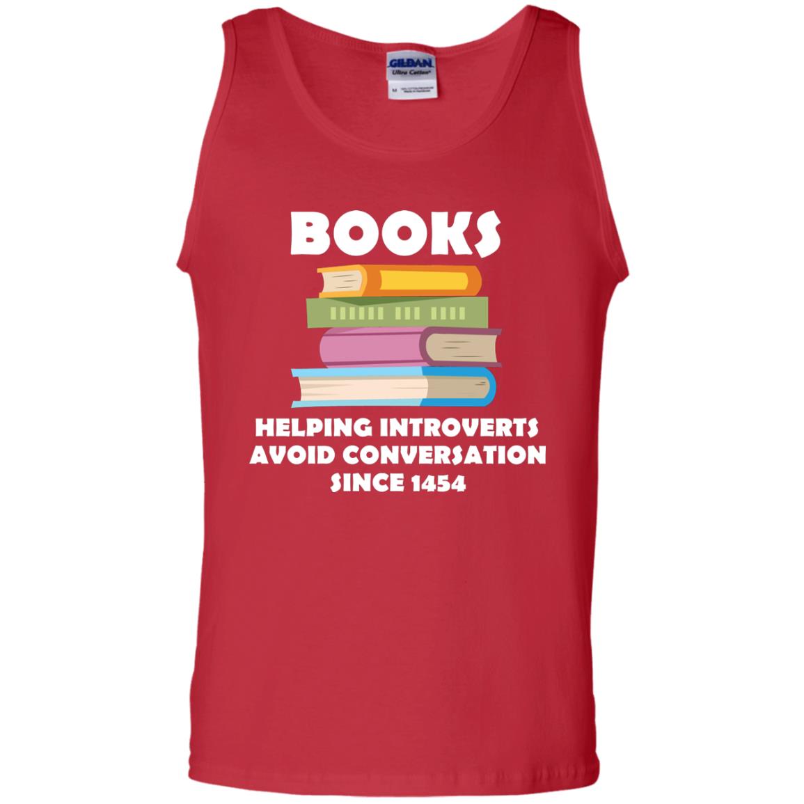 Books Helping Introverts Avoid Conversation Since 1454 Shirt Red