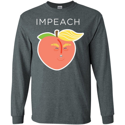 Anti Trump Peach Emoji T-shirt Impeach Donald Dark Heather