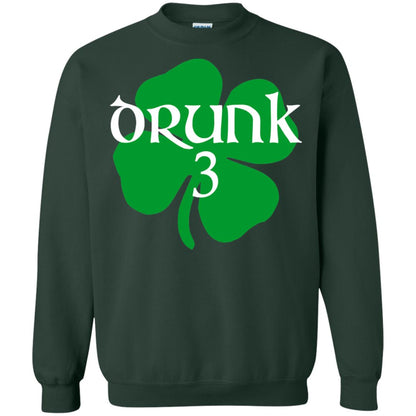 Drunk 3 Lucky Thing St. Patrick_s Day Irish T-shirt Forest Green