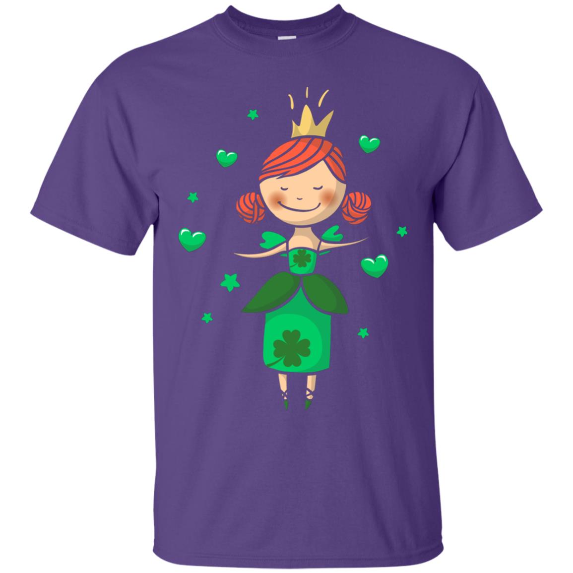 Irish Princess St. Patricks Day Gift Shirt For Girls Purple