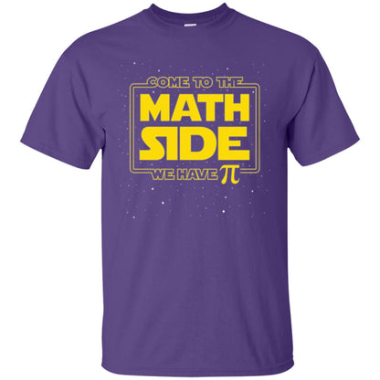 Math Lovers T-shirt Come To The Math Side We Have Pi Purple