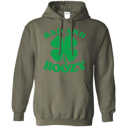 Bad And Boozy Saint Patricks Day T-shirt Military Green