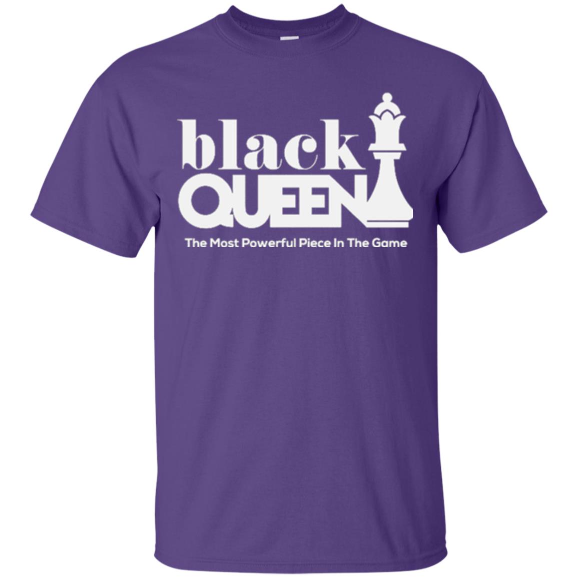 Black Queen The Most Powerful Piece In The Game Proud Black Woman T-shirt Purple