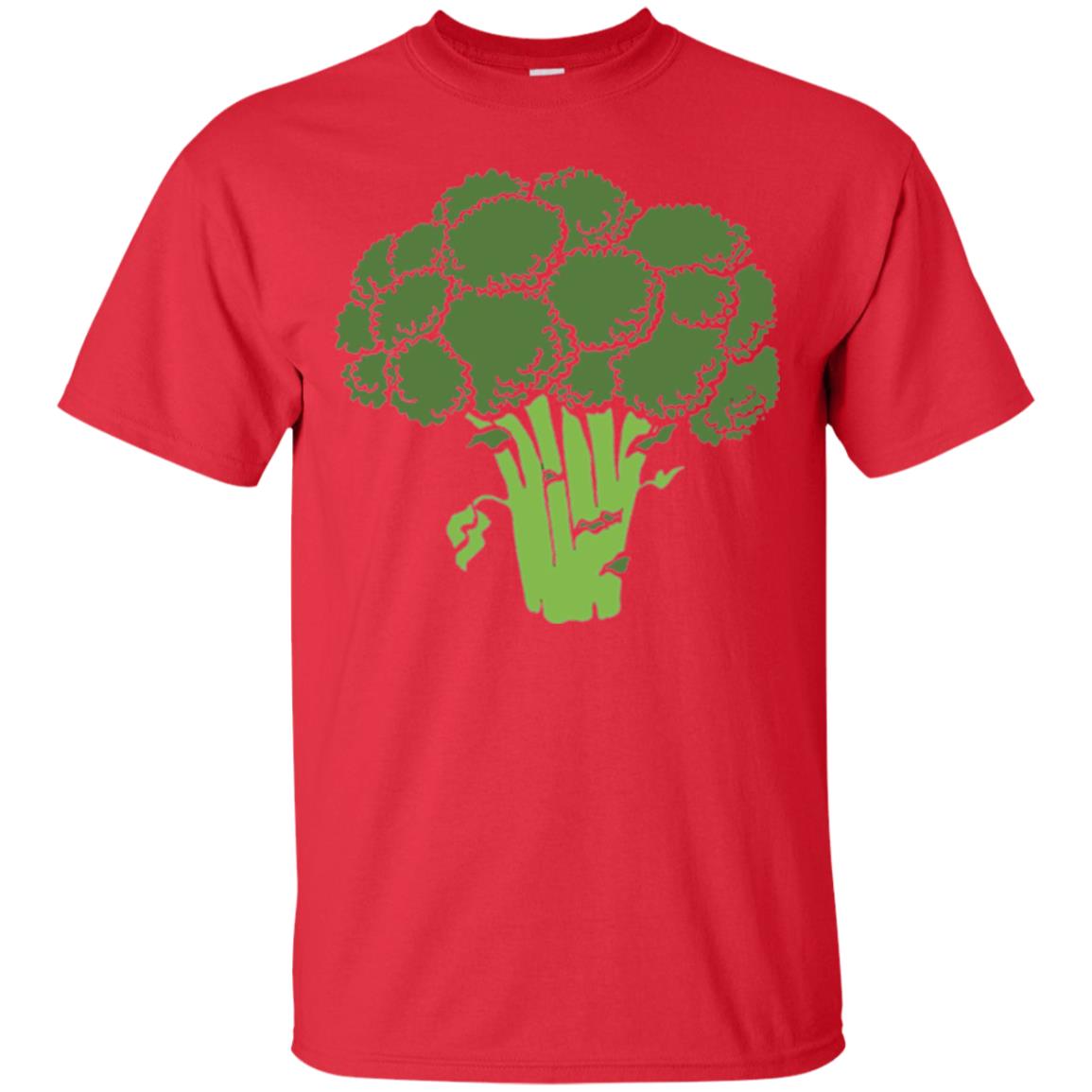 Broccoli Is Life T-shirt Funny Graphic Vegetable Red