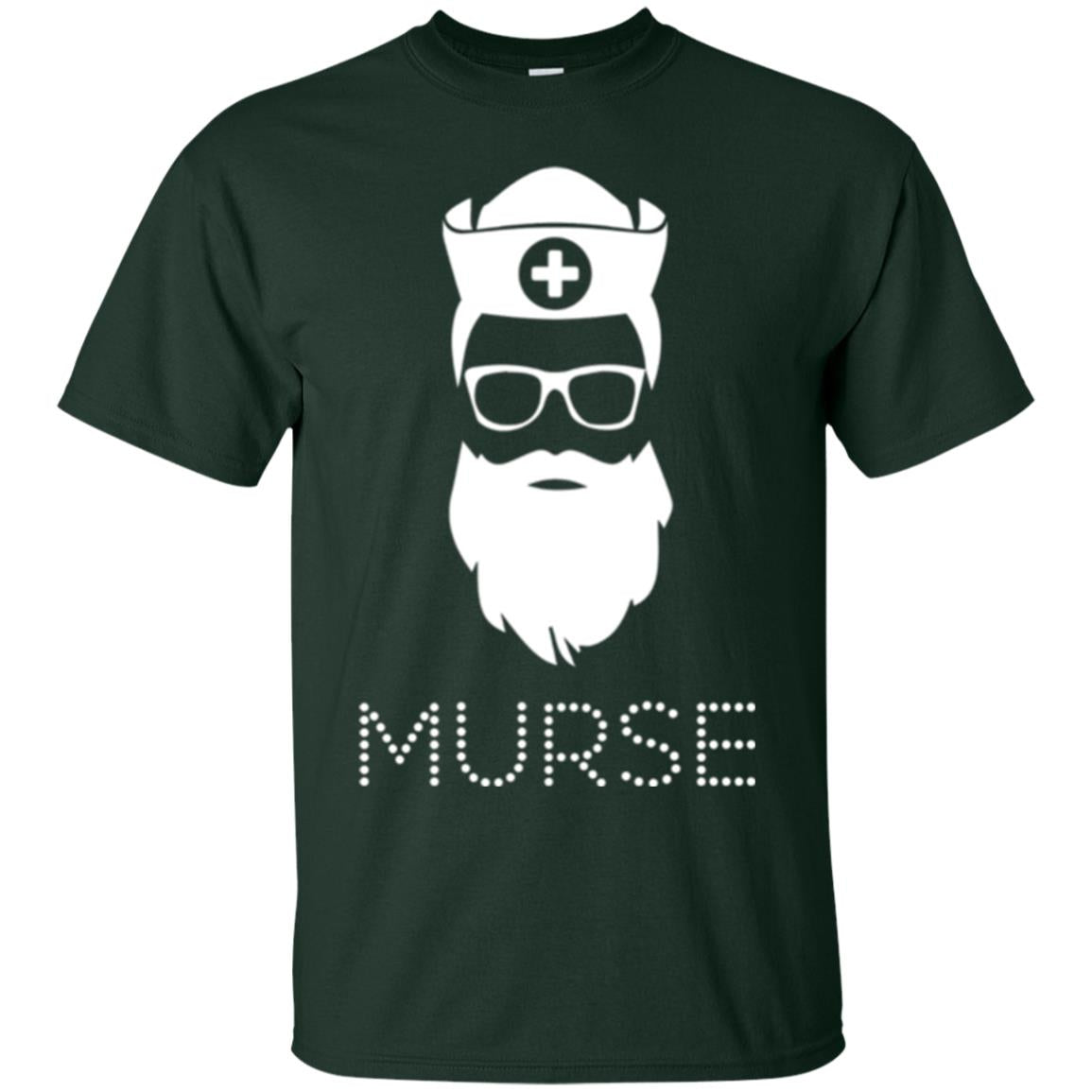 Gift For Nurse Awesome Cute Funny Murse Man T-shirt Forest Green