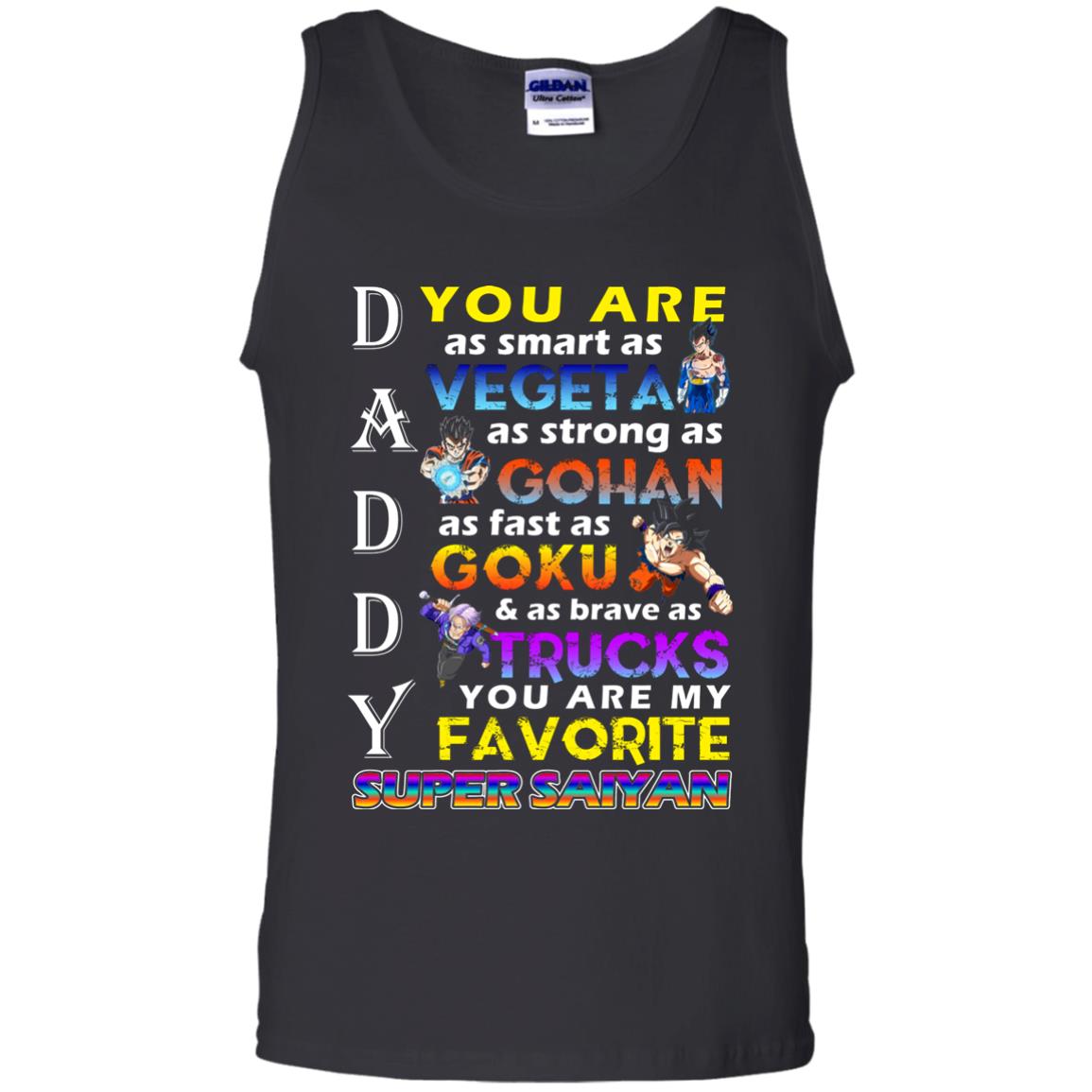 You Are As Smart As Vegeta Daddy T-shirt Black