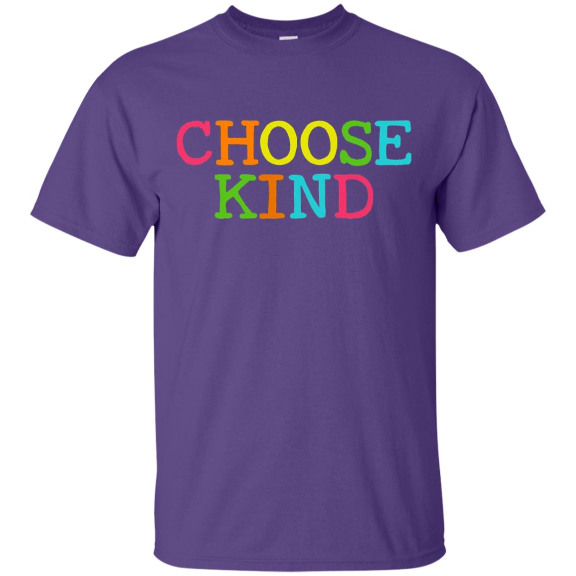 Choose Kind Be Kind Anti Bullying T-shirt Purple