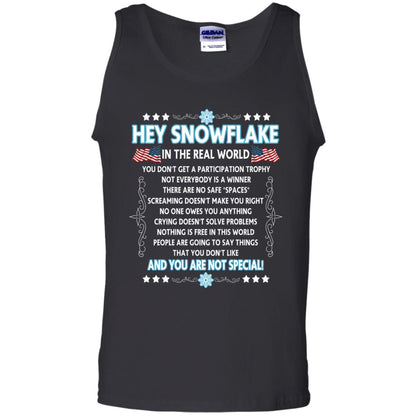 Hey Snowflake In The Real World Military T-shirt Black