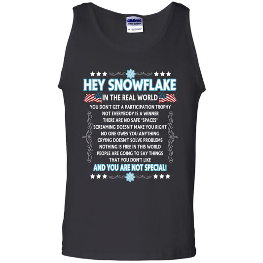 Hey Snowflake In The Real World Military T-shirt Black
