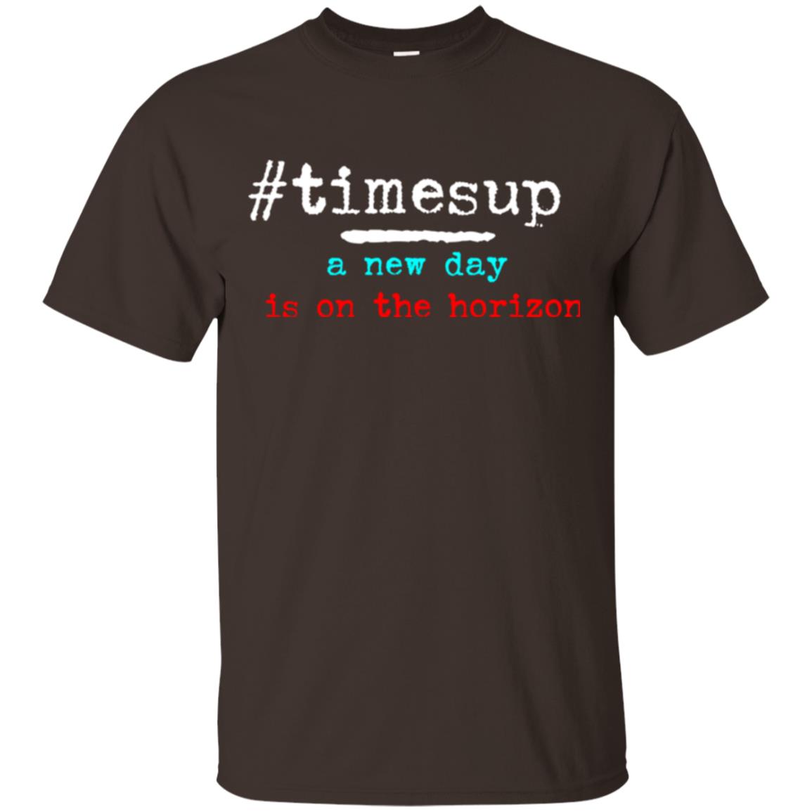 Women_s Right T-shirt #timesup A New Day Is On The Horizon Dark Chocolate