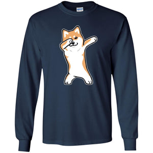 Dog Lover T-shirt Dabbing Shiba Inu Doge