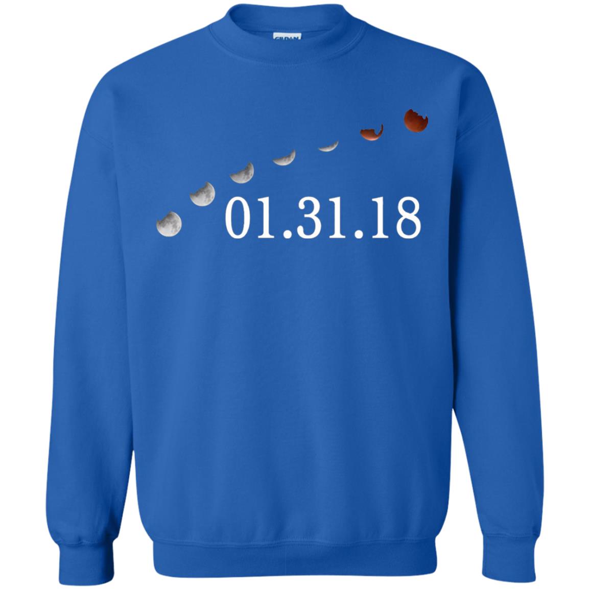 Usa Total Lunar Eclipse On January 31, 2018 T-shirt Royal