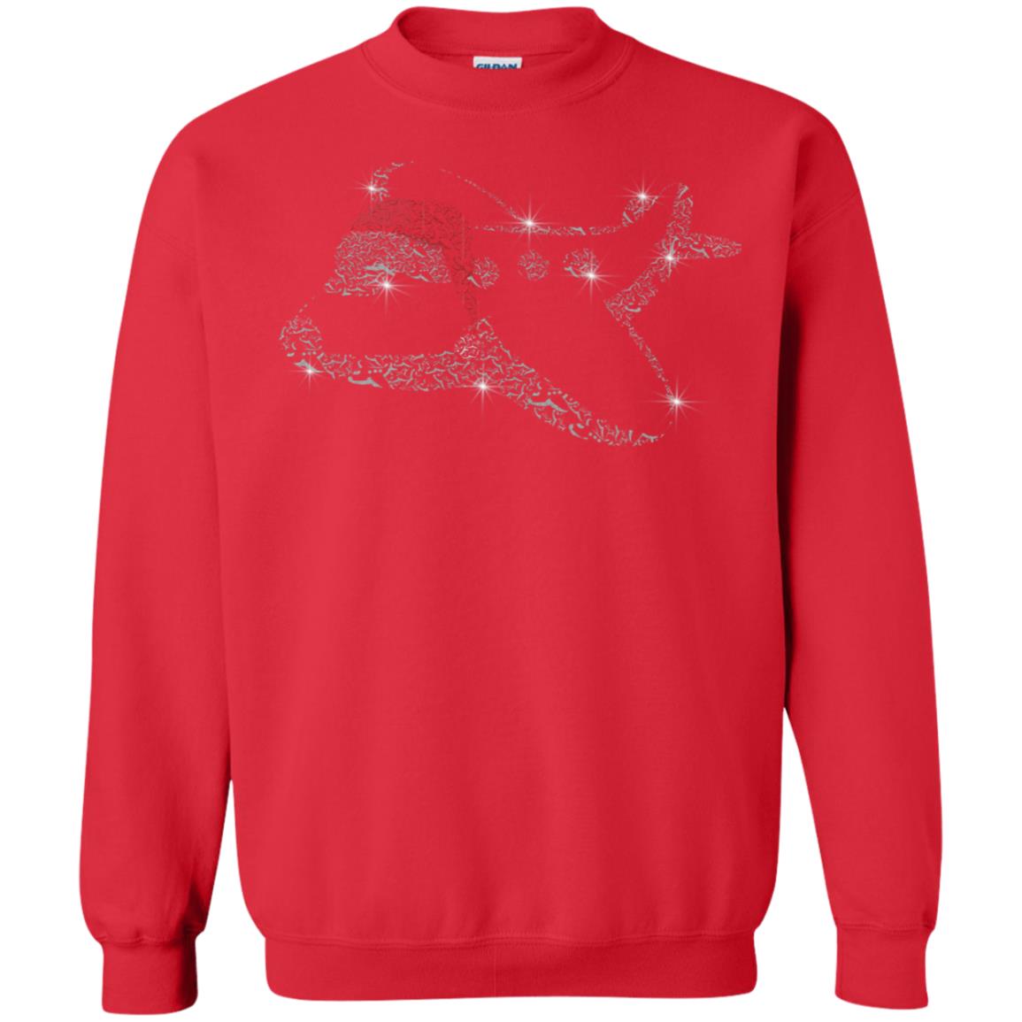 Airplane With Santa Hat Merry Christmas Gift Shirt For Mens Womens Kids Red