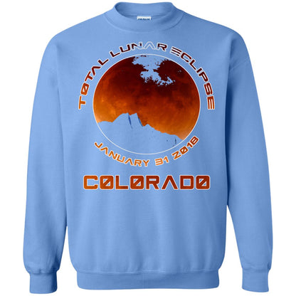 Colorado Lunar Eclipse 2018 T-shirt January 31 Carolina Blue