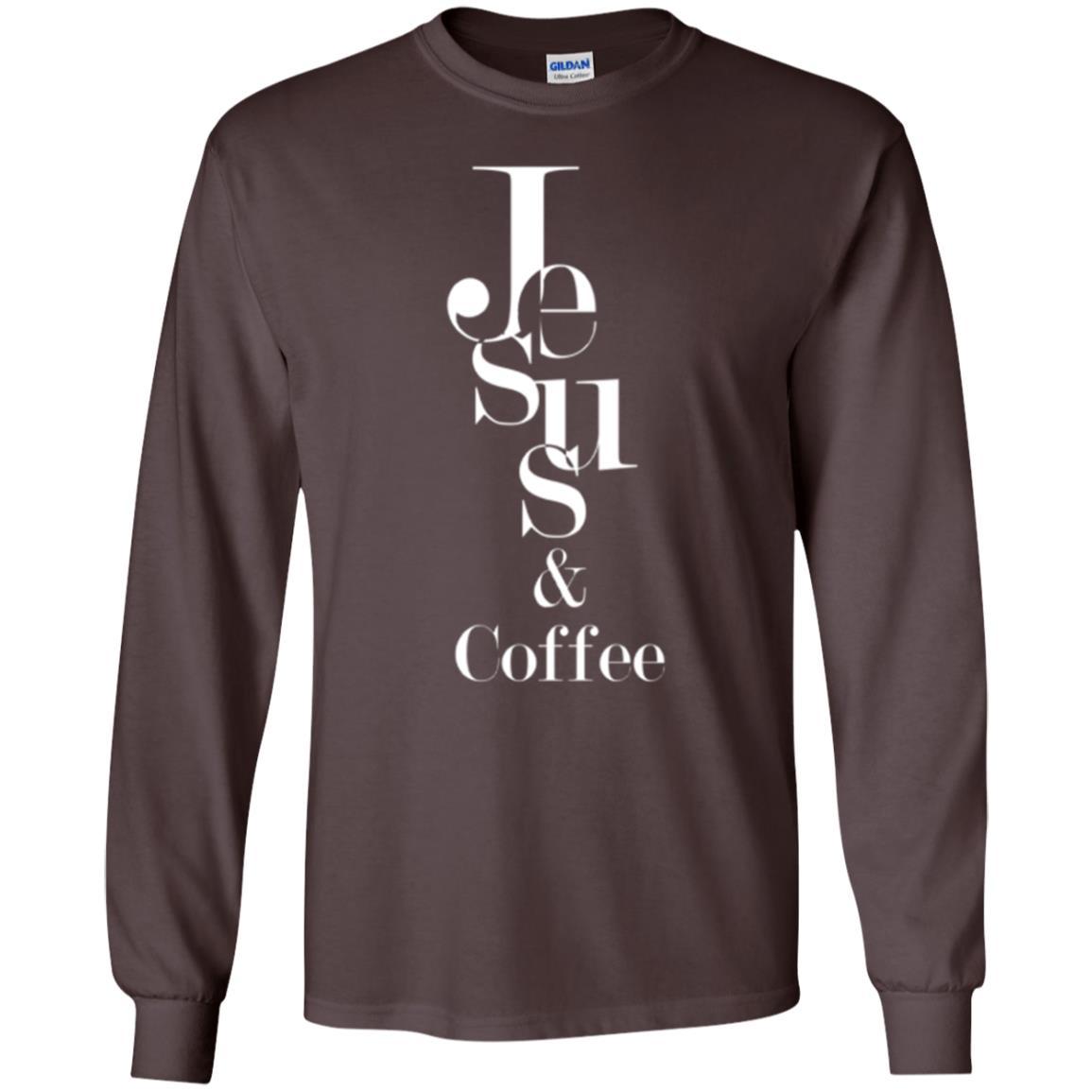 Merry Christas T-shirt Jesus And Coffee Dark Chocolate