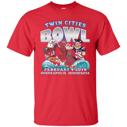 Football Lover T-shirt Twin Cities Bowl Red