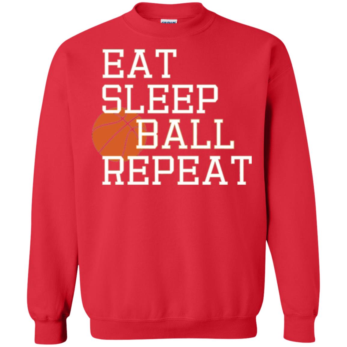 Basketball T-shirt Eat Sleep Basketball Repeat Red