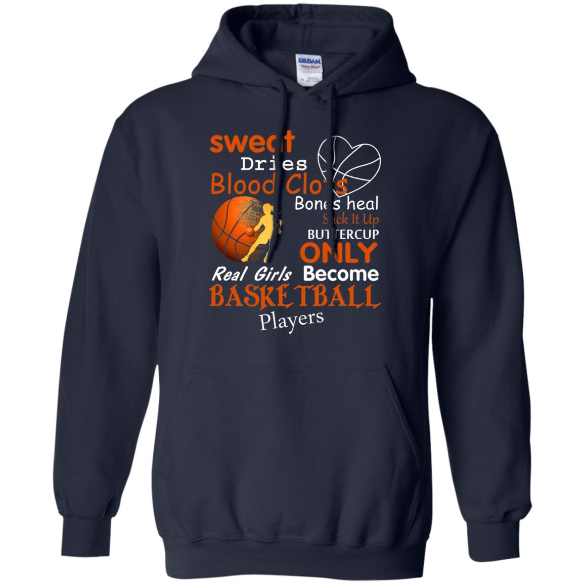 Basketball Shirt Real Girls Become Basketball Players Navy