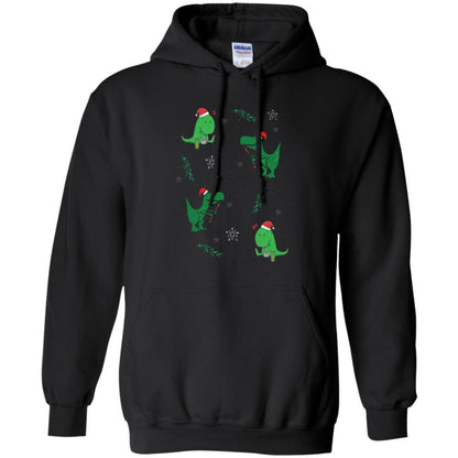 Funny Christmas T-shirt Merry Christmas Dinosaur Black