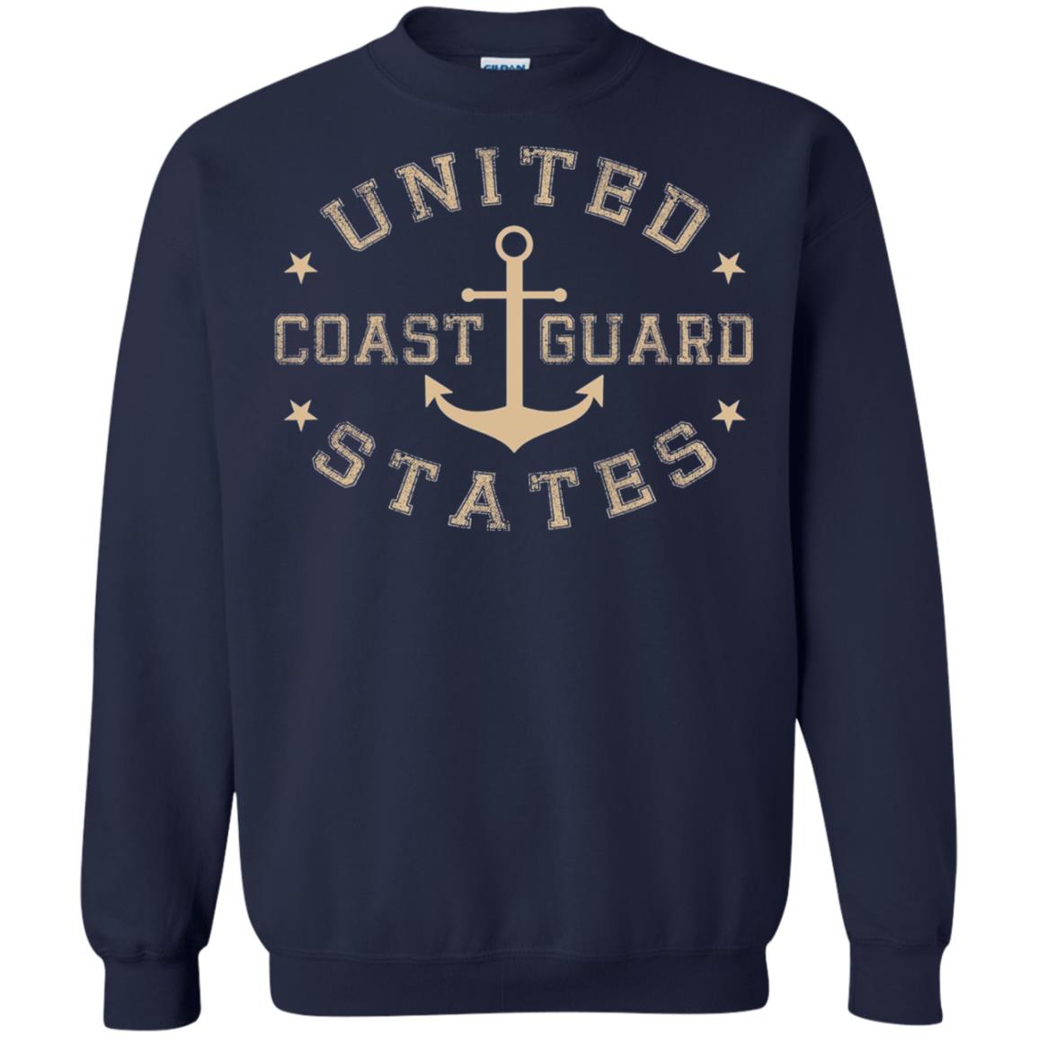 Coast Guard Birthday United States Anchor T-shirt Navy