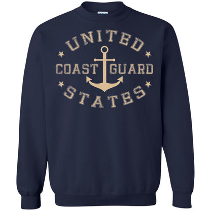 Coast Guard Birthday United States Anchor T-shirt Navy