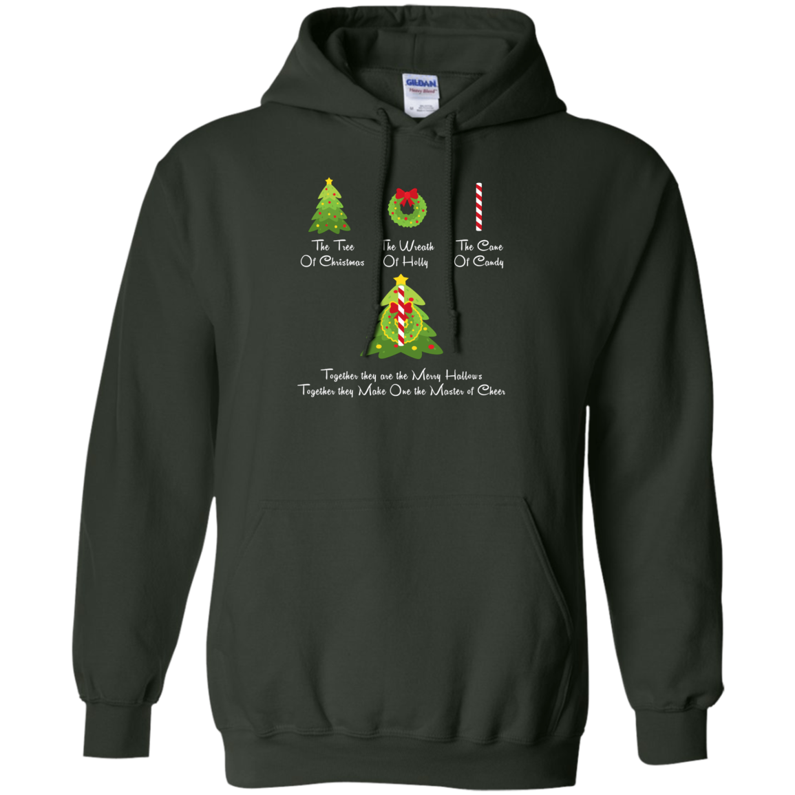 The Tree Of Christmas T-Shirt Forest Green