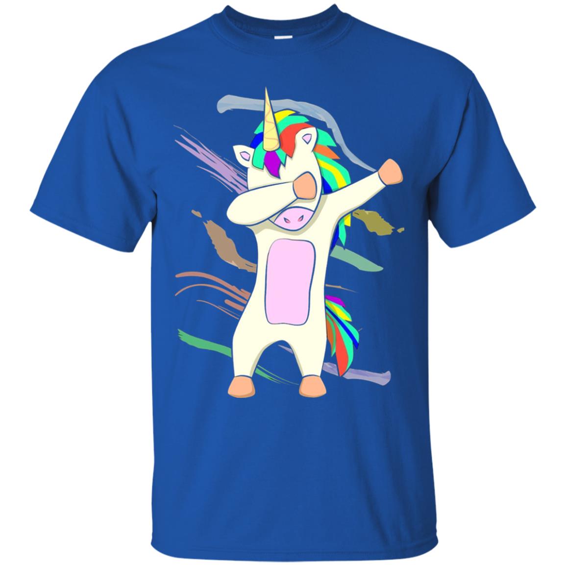 Magical Dabbing Unicorn Funny T-shirt Royal