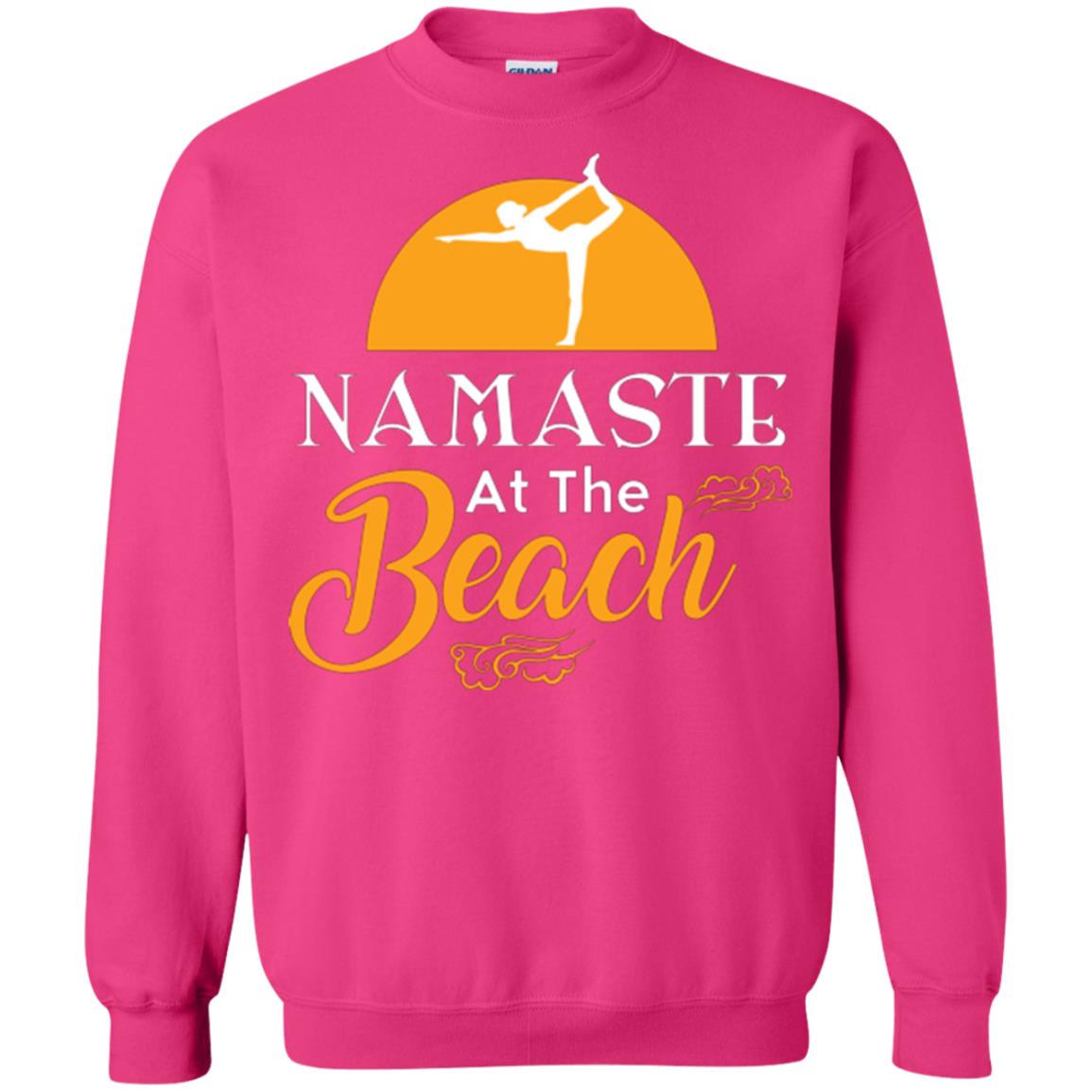 Yoga Lover T-shirt Namaste At The Beach Heliconia