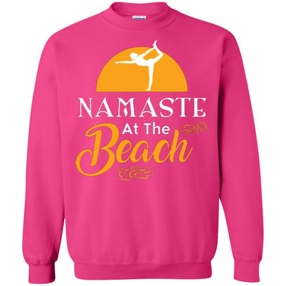 Yoga Lover T-shirt Namaste At The Beach Heliconia