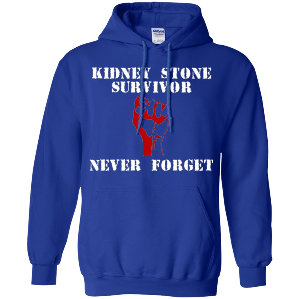 Kidney Stone Survivor Never Forget T-shirt Royal