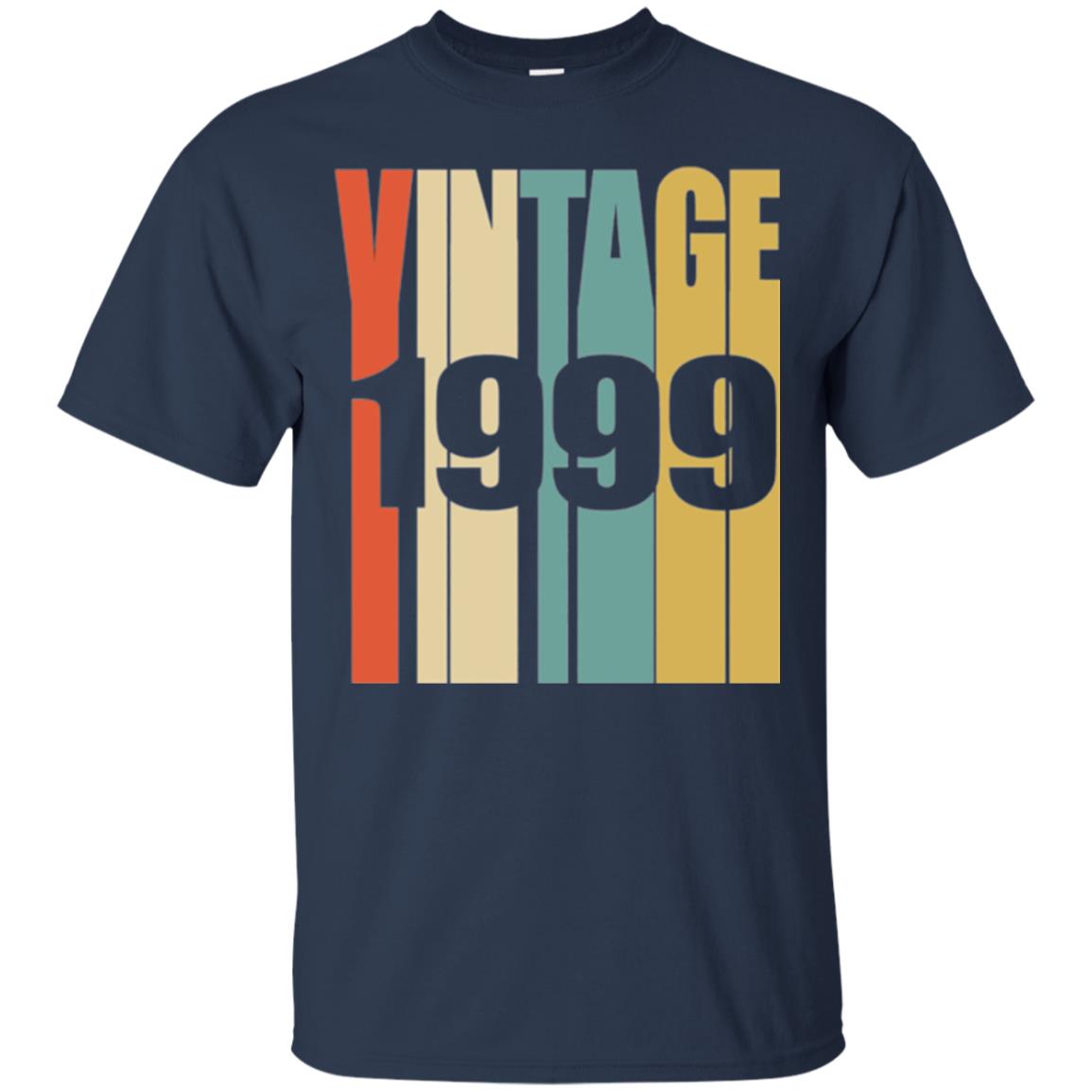 Brithday T-shirt Retro Vintage 1999 Navy