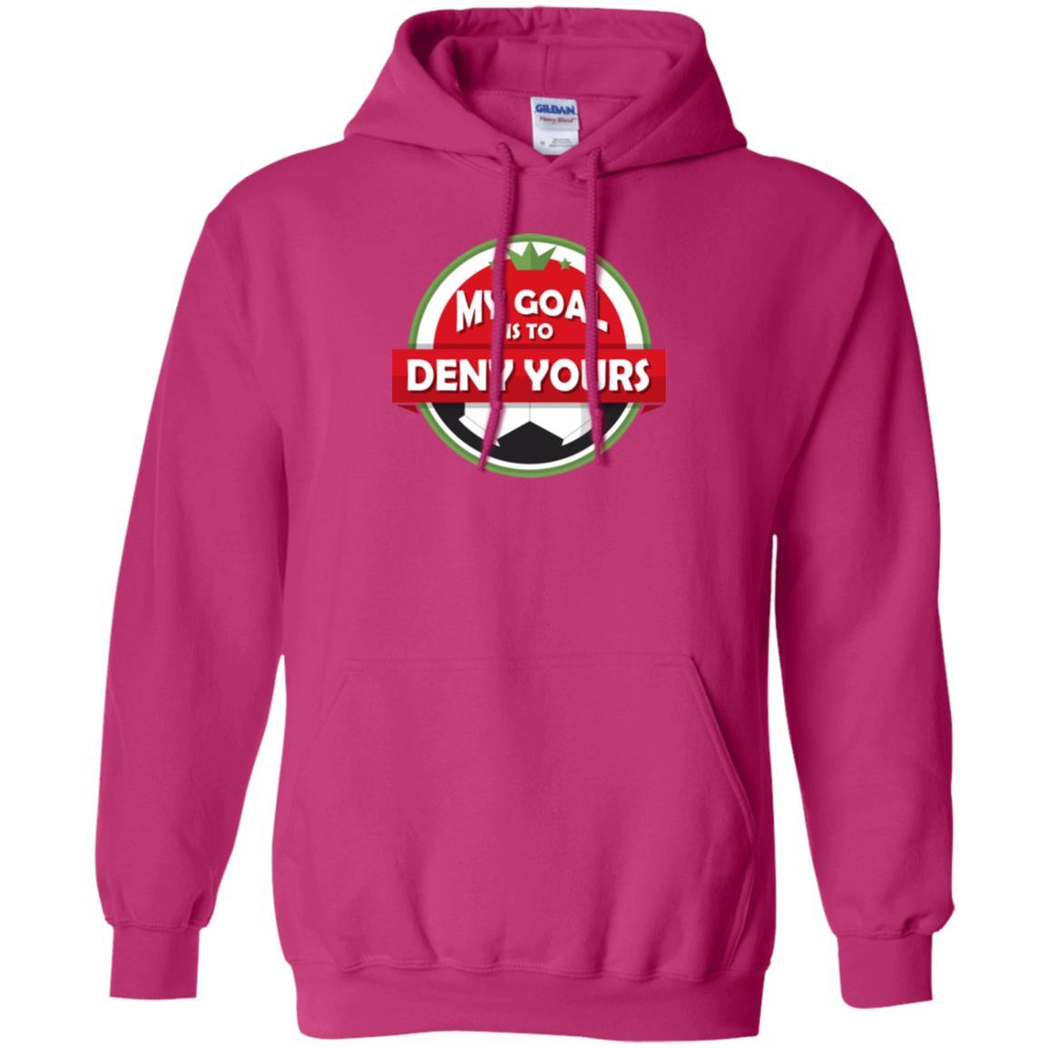 Soccer Christmas T-shirt My Goal Is To Deny Yours Heliconia