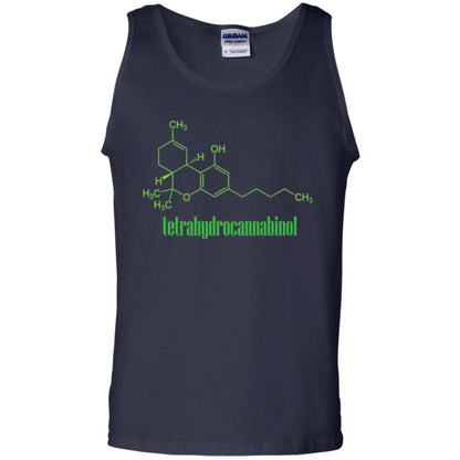 Canabis Molecule T-shirt Tetrahydrocannabinol Thc Navy