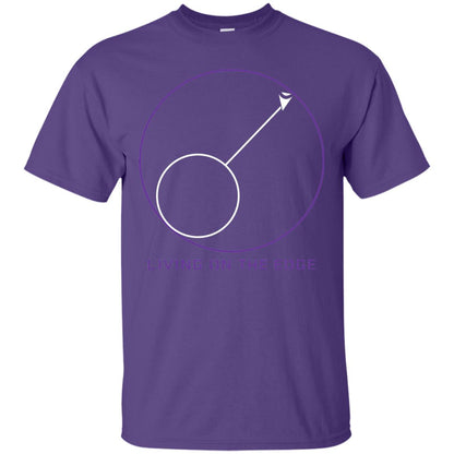 Gamer T-shirt Living On The Edge Run From The Storm Purple
