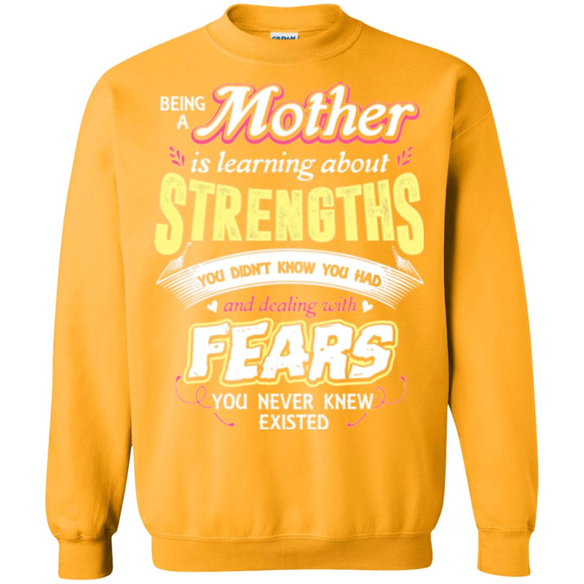 Being A Mom Means Mommy T-shirt Gold