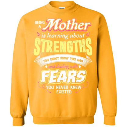 Being A Mom Means Mommy T-shirt Gold