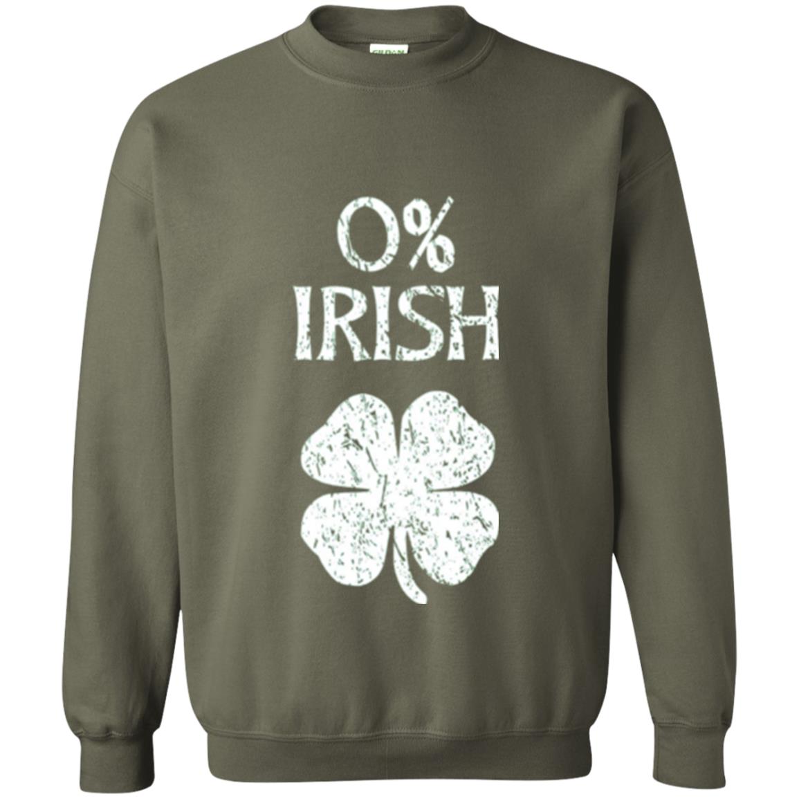 St. Patrick Day T-shirt Shamrocks 0_ Irish Vintage Military Green
