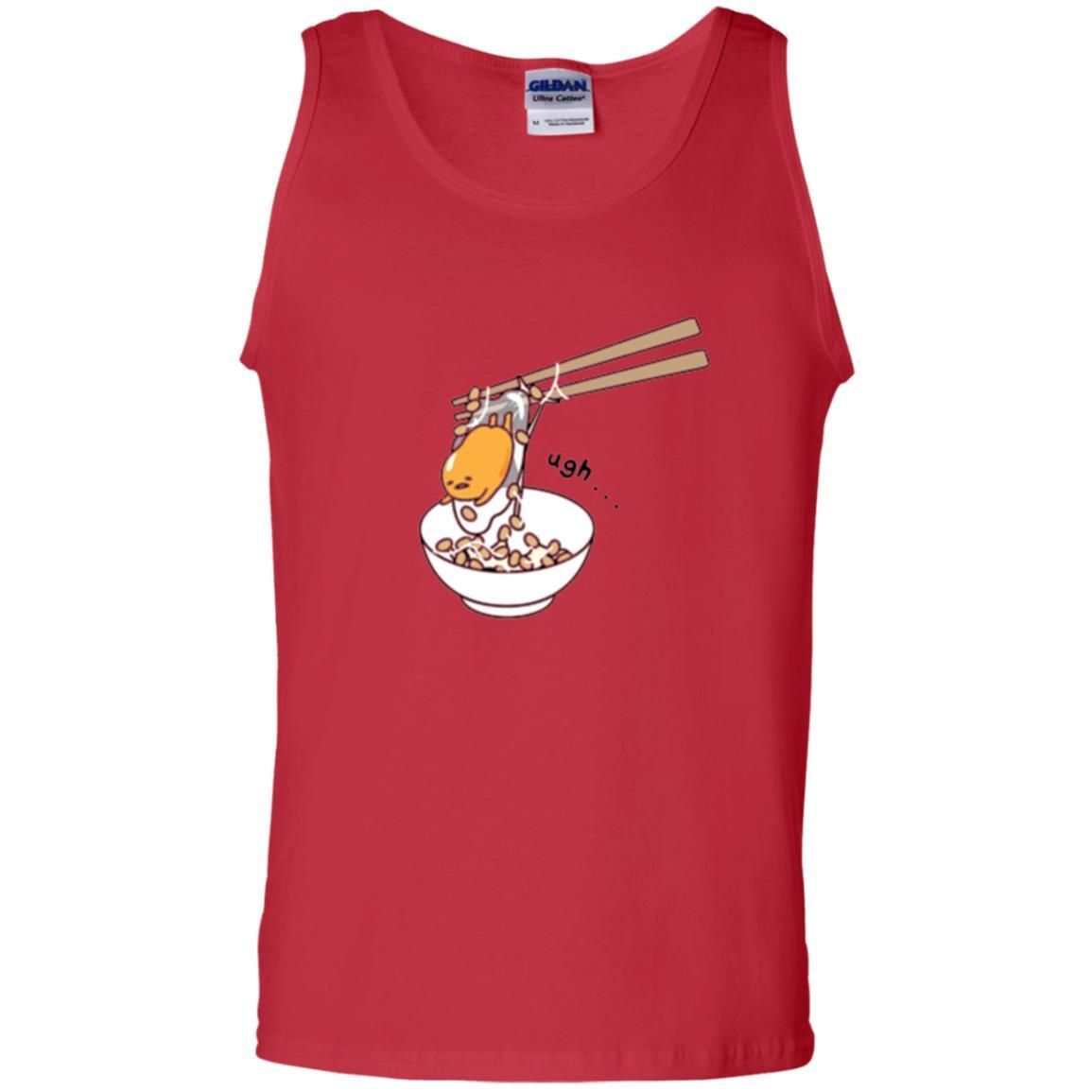 Cartoon T-shirt Gudetama Chopsticks Red