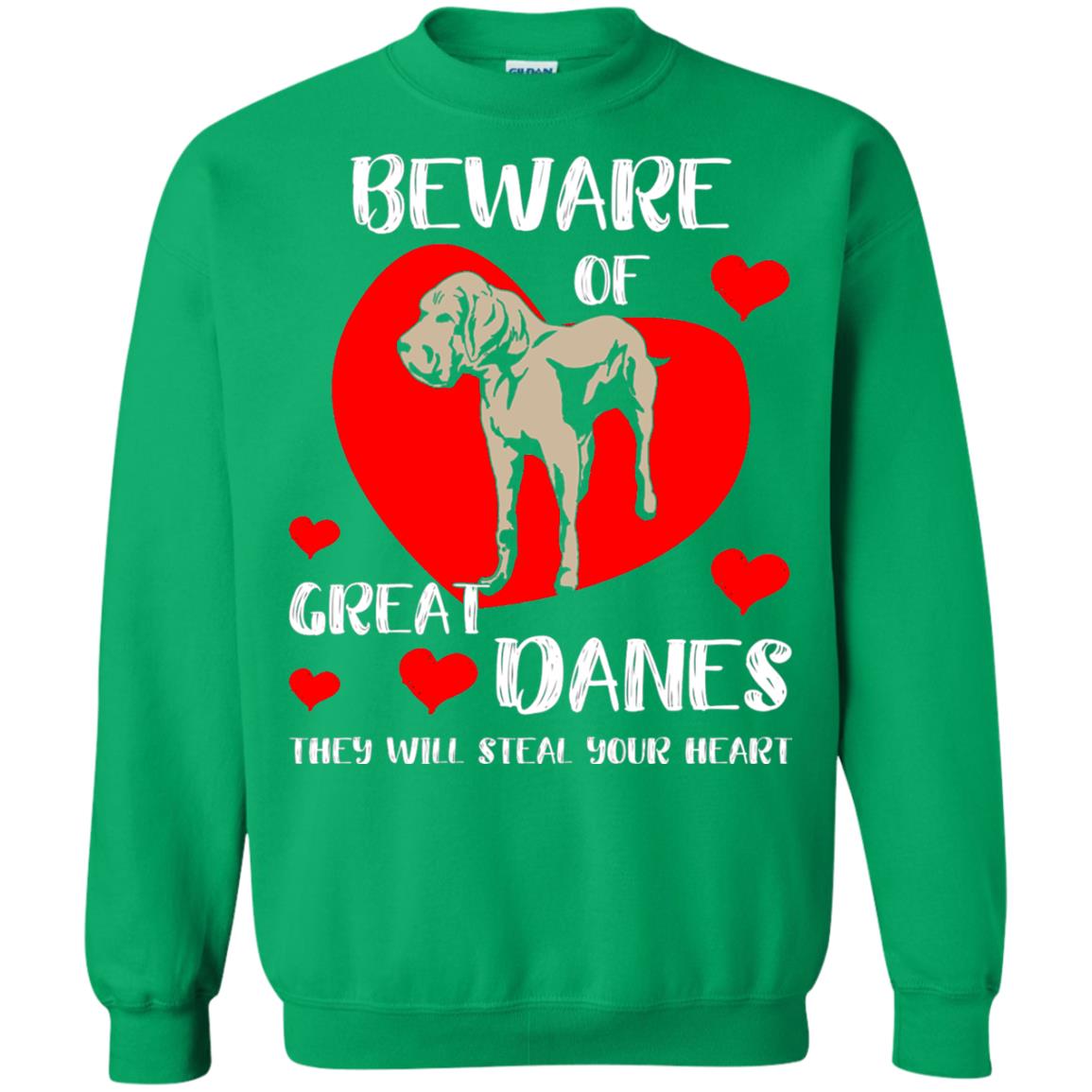 Beware Of Great Danes They Will Steal Your Heart Cute Shirt Irish Green