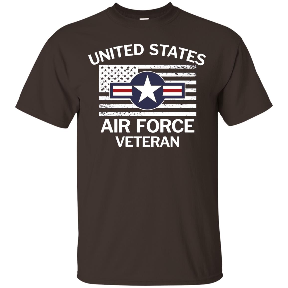 United States Air Force Veteran T-shirt Dark Chocolate