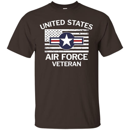 United States Air Force Veteran T-shirt Dark Chocolate