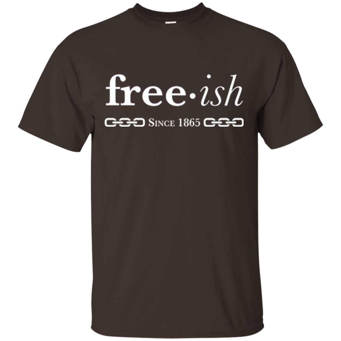 Free-ish Since 1865 Black Pride T-shirt Dark Chocolate