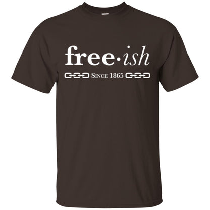 Free-ish Since 1865 Black Pride T-shirt Dark Chocolate