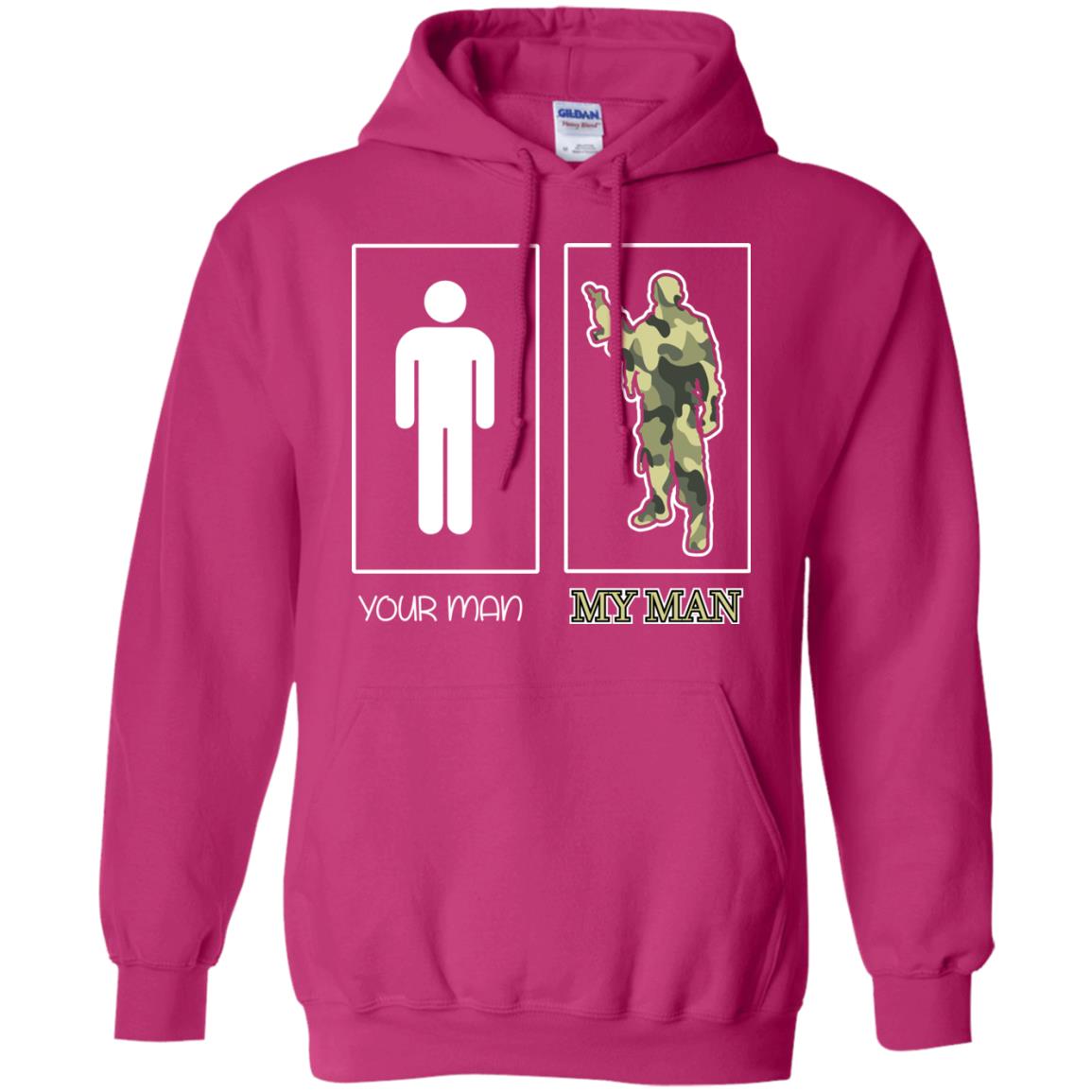 Your Man My Man Military Shirt Heliconia
