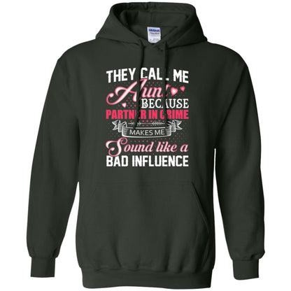 Aunt T-shirt They Call Me Aunt Forest Green